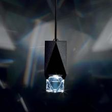 Photograph of single pendant crystal light fixture