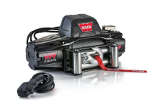 Photograph of the Warn VR EVO winch and remote
