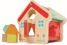 Wooden Shape Sorting House